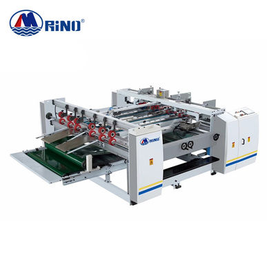 Double Pieces Carton Box Folder Gluer Machine 2.5T Pressing Type