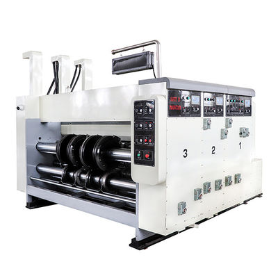380V Carton Box Flexo Printing Machine , 2 Color Flexo Printer Slotter Machine