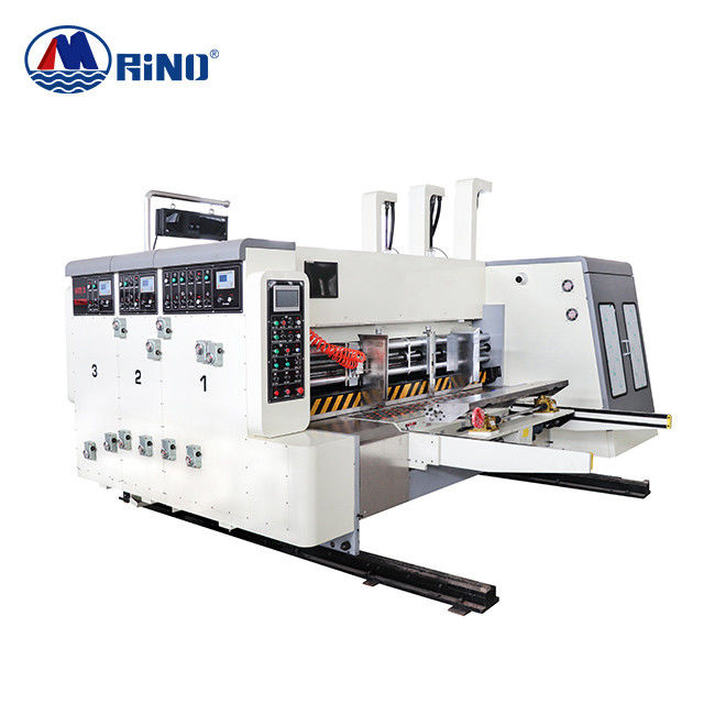 380V Carton Box Flexo Printing Machine , 2 Color Flexo Printer Slotter Machine